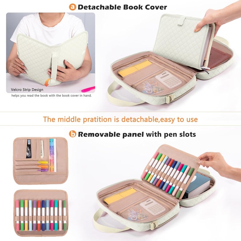 IMAGINING Large Bible Case with Bible Cover for Women - Bible Carrying Case with Shoulder Strap - Bible Bag Packed in Gift Box - Bible Carrier with Pockets for Bible Study Suppliers - Bible Gift Girls - Image 3